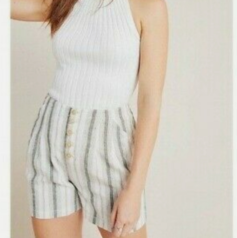 Anthropologie linen blend shorts